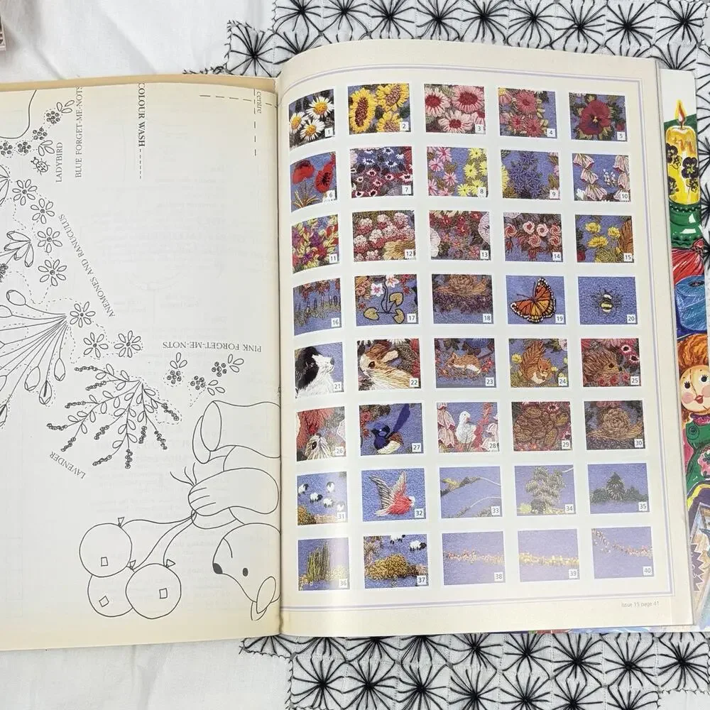 Inspirations Embroidery Magazine 1997 Issue 15 Floral Cottage Patterns